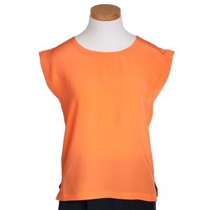 Vibrant Orange Short Sleeve Top